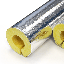 Kimmco Fiberglass Insulation Pipe Section | 40mm Thick | Density 64kg/m³ | 1.2m With FSK