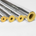 Kimmco Fiberglass Insulation Pipe Section | 50mm Thick | Density 64kg/m³ | 1.2m With FSK