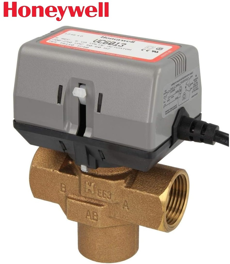Honeywell 3-Way Motorized Valve with Actuator | 1 Inch | VC6013MP6000T