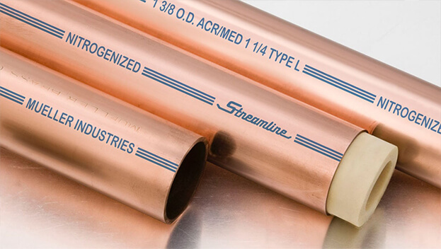 Mueller Copper Pipe | ACR Type L | ASTM B280 Certified | 20 Feet