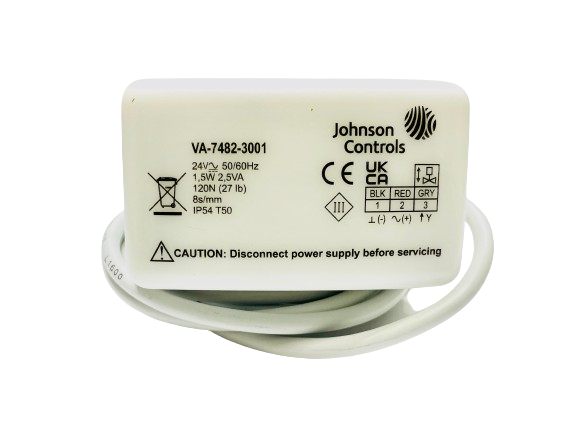 Johnson Controls AC Control Valve Actuator | VA-7482-3001-24V AC/DC | Electric Fail-Safe | Proportional Direct Acting